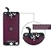 Replacement Compatible with iPhone 6 Plus, in Black 5.5'' with Tools, Manual, Glass Protectors, LCD Repair Kit Display Full Front Touch Screen Digitizer Frame Assembly(Black)