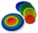 Set of 8 Reusable Silicone Food Saver by Pack-A-Meal (2 Sm Orange; 2 Med Yellow; 2 Lg Green; and 2 X-Lg Blue)