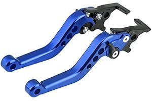 Dual Disc Brake Lever, 1 Pair CNC Multicolor Aluminum Motorcycle Double Disc Brake Lever Scooter Electric Bike Disc Brake Lev