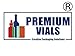 Premium Vials, 11 Oz Glass Milk Bottle Set of 12 - Includes Reusable White Lids and Straws (12)