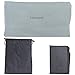 Inflatable Foot Rest Pillow, Leg Rest Pillow Footrest for Airplane Car Travel Home, Travel Bed for Kids on Flights with Adjustable Height, Pump and Carrying Bag Included (Gray)