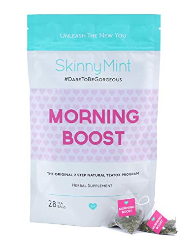 SkinnyMint Morning Boost Teatox. Great Tasting Detox Tea. Boosts Energy