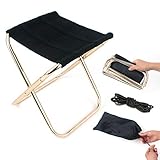 SUNTQ Mini Camp Stool, Lightweight Camping Stool, Portable Folding Camp Chair, Foldable Outdoor Chairs for Travel, Camping, Hiking