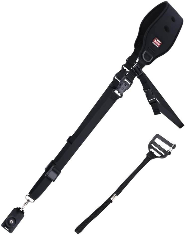 Camera Shoulder Strap, Anti-slip Over Shoulder Camera Sling Strap Quick Release with Safety Tether, Comfortable Camera Neck Strap for DSLR Camera (Canon Nikon Sony Olympus Pentax, Etc.)