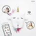 Toymail Talkie Unicorn Lets You Send Messages (Two-Way Voice Chat Phone to Toy). Send Stories and Songs from Free App. Keep in Touch Wherever You are.