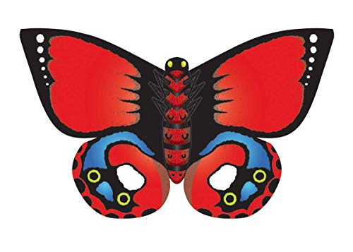 WindnSun Indian Red Butterfly Nylon Kite-32 Inches Wide by Brainstorm