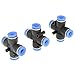 10x Pneumatic Quick Connector Connector Quick Fittings Push In To Connect Fitting Tube OD 6MM Quick Release 1/4 Set