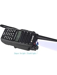 Retevis RT6 IP67 Transceptor de radio de 2 vías resistente al agua antipolvo VHF UHF 136 174 Mhz 400 520 Mhz con auricular impermeable y cable de programación (2 unidades)