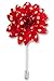 WeiShang Men's Lapel Pin Flower Handmade Boutonniere for Suit (Pack of 12) (Style 2)