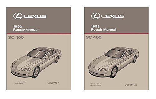 Click Here to See More Images 1993 Lexus SC 400 Shop Service Repair Manual Book Engine Drivetrain OEM