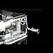 Unique Transparent Musical Box Acrylic Hand Crank Music Box, Melody Castle in The Sky