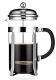 Hunt Brothers Classical French Press Coffee Maker 8 Cup/4 Mug (1 liter 35 oz) | Best Coffee Press with Double Mesh Screen System
