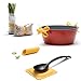 Pasta Grande - Fun Pasta Shaped Silicone Kitchen Tools in a Gift Box / 4 of our Pasta-shaped kitchen gadgets in one festive giftbox/Farfalloni, Ravioli, Penneli & Mafaldine/by Monkey Business