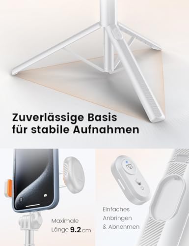 180cm Handy Stativ mit 1/4" Kamera-Halterungen, NT79 Selfie Stick