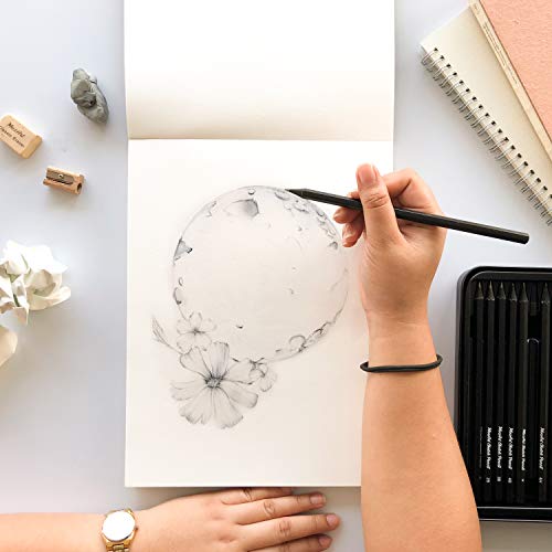 Sketch Pad – 60 Sheets, 8.5 x 11 Inches, 160gsm - Premium Quality, Smooth, Thick Drawing Paper for Your Art Supplies - Perfect for Sketching, Stenciling, Art Journal and More – Mozart Supplies