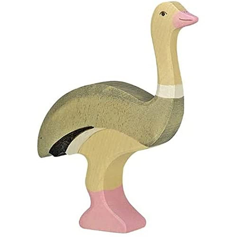 Holtztiger Holztiger Ostrich Wooden Figure