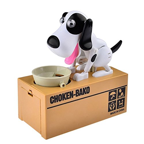 RuiChy Eating Coin Dog Coin Bank Money Box Piggy Bank Money Bank