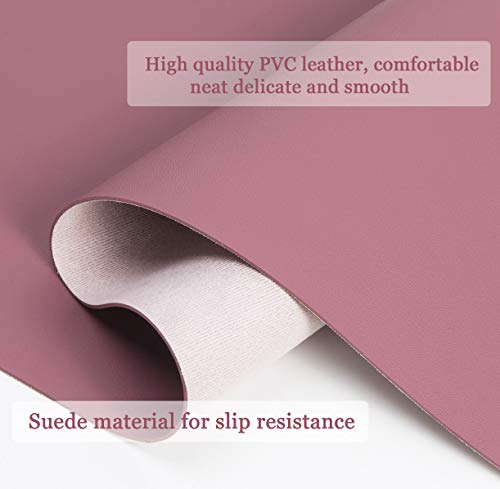 Non-Slip Desk Pad,Mouse Pad,Waterproof PVC Leather Desk Table Protector,Ultra Thin Large Desk Blotter, Easy Clean Laptop… - Image 3