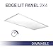 Hyperikon 2x4 Foot LED Light Dimmable, 200 Watt (50W), Edge Lit Panel, 4000K Daylight, Drop Light, UL, DLC, 4 Pack