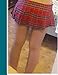 Avidlove Women Schoolgirl Skirt Cosplay Sleepwear Plaid Mini Pleated Dress Red (FBA) S