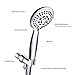 CLOFY 5-Setting Handheld Shower Head with Stainless Steel Hose, Full-Chrome Finsh Hand Shower
