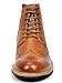 Bruno MARC BERGEN-01 Men's Formal Classic Lace Up Leather Lined Perforated Design Tall Ankle Oxford Boots BROWN SIZE 9.5