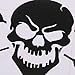 14.8x9.8cm Canoe Paddle Skull Window Kayak Car Decals Vinyl Stickers Black
