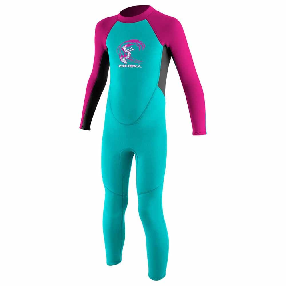 O'NEILL ONeill Toddler Reactor 2mm Back Zip Wetsuit AQUA BERRY