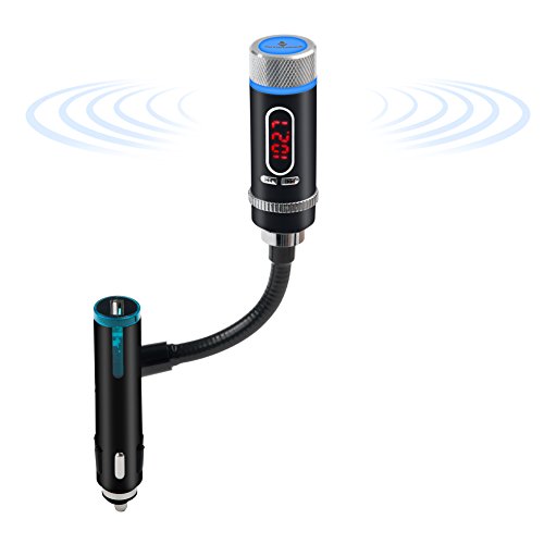 Woopower-Highspeed-Charging-5V--24A-Wireless-FM-Transmitter-Radio-Car-Kit-with-35mm-Audio-Plug-and-Car-Charger