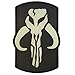 3D Star Wars Glow Dark Boba Fett Mandalorian Bounty Hunter GITD PVC Rubber 3D Touch Fastener Patch