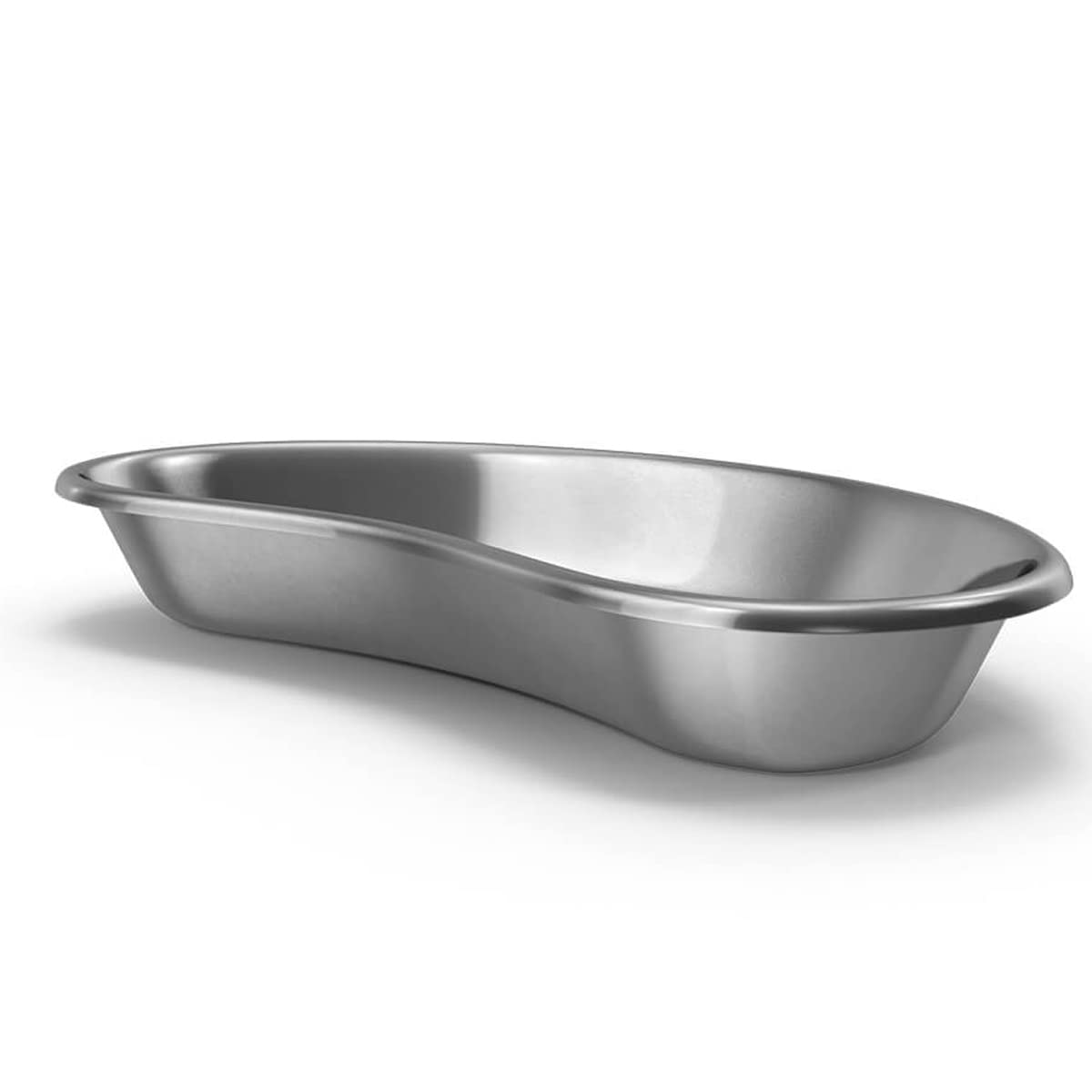 Bosky Stainless Steel X-Large Kidney Tray 12" (30cm) inch Emesis Basin 40 oz Reusable Metal Kidney Shaped Bowl Dish
