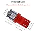 AMAZENAR 30-Pack Red Replacement Stock # 194 T10 168 2825 W5W 175 158 Bulb 5050 5 SMD LED Light ,12V Car Interior Lighting For Map Dome Lamp Trunk Dashboard Parking Lights – Best Valuethumb 2