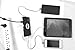 iPhone / Android mobile charger with built-in Lightning & MicroUSB cables for fast 10000 mah charging