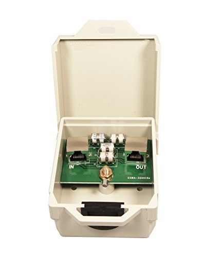 Ethernet Surge Protector -Outdoor- for PoE+ Gigabit 1000Mbs - RJ-45 LAN Network Thunder Lightning Surge Protection Suppressor/Arrester - TP303