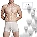 Huluwa Men's Underwear Ice Silk Ultra-thin U-shaped Boxer Brief, Pack of 3, Assorted Colors, M