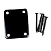 (E23) Universal Guitar Neck Plate Fits Tele Strat Jaguar ,Black