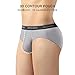David Archy Men's 4 Pack Bamboo Rayon Soft Lightweight Pouch Briefs No Fly (XL, Green/Gray)