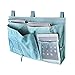 MoYag Bedside Storage Organizer, Haopyou Bedside Caddy Hanging Storage Bag for Bunk and Hospital Beds, Dorm Rooms Bed Rails,Baby Bed,Baby Cart,Car Backrest with 8 Pockets(Green)