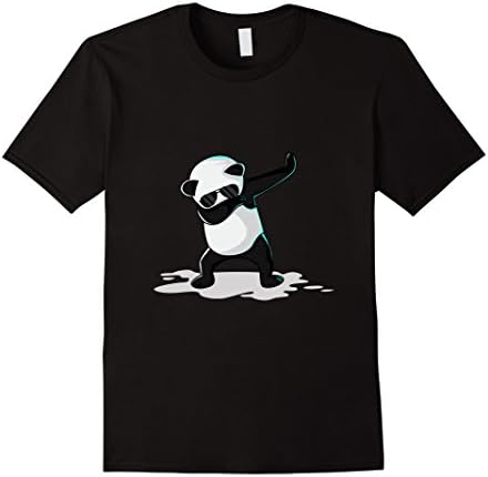 Mens Dabbing Panda T-Shirt - Funny Panda Dab T-Shirt Small Black
