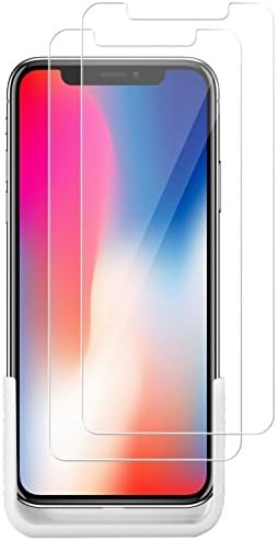 [2-Pack] iPhone X Screen Protector, Pulais iPhone X, iPhone 10 Tempered Glass Screen Protector for Apple iPhone X, iPhone 10, HD Clear 5.8Inch [Case Friendly] (Clear)