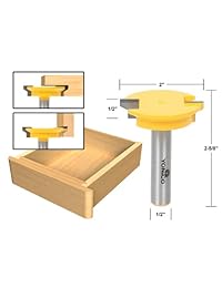 yonico 15336 jointing Router Bit Set, 3-Piece