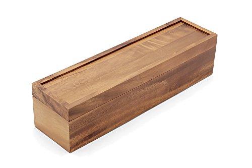 Ironwood Gourmet 5 Compartment Large Tea Box, 15.25" x 3.75" x 4"