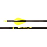 Victory Archery VForce 0.245" 250/300/350/400/500/600 Spine Standard Diameter Carbon Hunting Arrow Vane Fletched 6 Pack