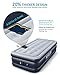 AYCLIF Upgraded Air Mattress Twin Size Blow Up Raised Airbed, Cup Hole Inflatable Mattress with Built-in Electric Pump Easy to Transport & Store and Repair Patches Included, 80x39x18 inches