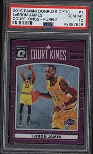 2016 Panini Donruss Optic LeBron James #1 PSA 10 Court Kings Purple Gem Mint