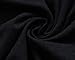 HOTAPEI Women Plus Size Long Sleeve Casual Round Neck Loose Tunic Top Blouse T-Shirt Black XXL