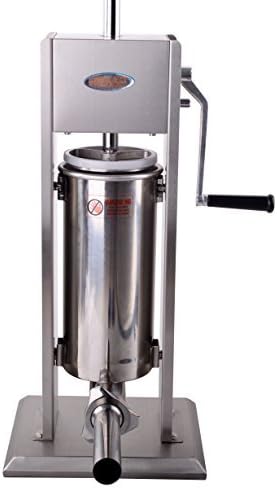 Hakka 11 Lb/5 L Sausage Stuffer 2 Speed Stainless Steel Vertical Sausage Maker by HAKKA BROTHER