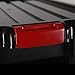 IRIS SK-130E Heavy Duty Tote with Red Latches, 12-Quart, Black, Pack of 6