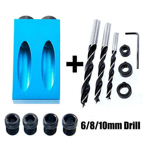 Pocket Hole Screw Jig Dowel Drill Joinery Kit Carpenters Wood Woodwork Guides Joint Angle Tool Carpentry Locator Craft Pack of 14