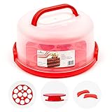 Cake Keeper with Cover & Cupcake Insert - Plastic